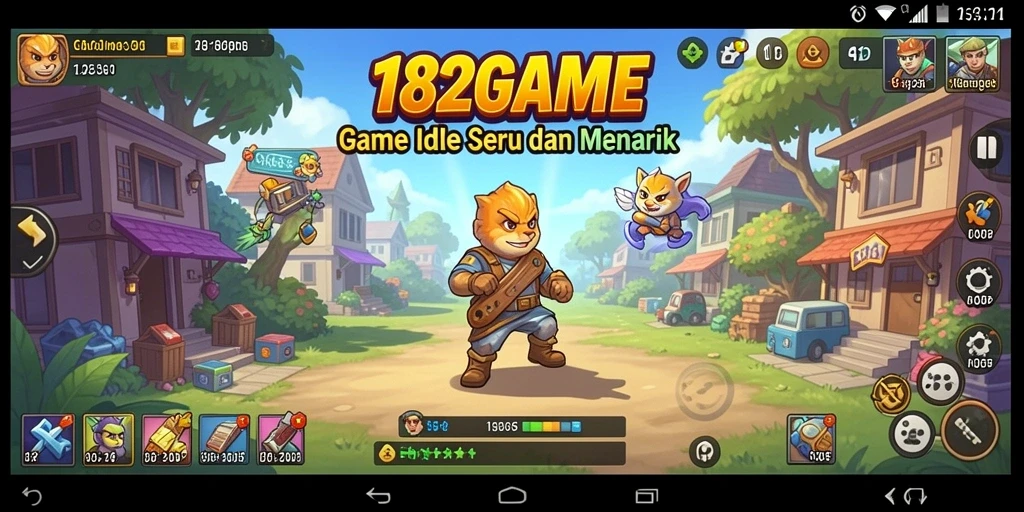 Tampilan gameplay Idle yang menarik dari 182GAME.