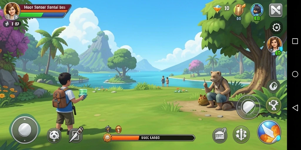 Tampilan gameplay 66D yang mengasyikkan dan berwarna-warni.