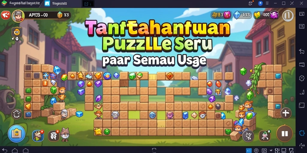 Tangkapan layar menunjukkan gameplay seru dari API33 dengan potongan puzzle yang menarik.