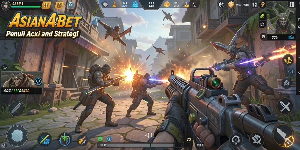 Tampilan gameplay menarik dari ASIANABET dalam genre TPS.