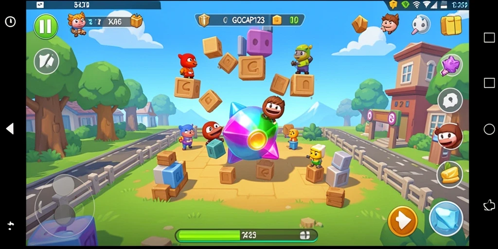 Screenshot gameplay GOCAP123 menampilkan tantangan menarik dalam permainan Puzzle.