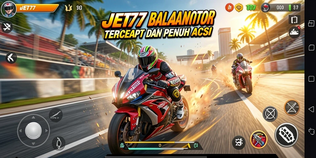Tampilan gameplay JET77 yang memukau dan menegangkan.