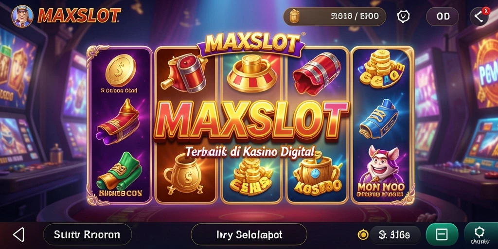 Tampilan menarik dari gameplay <strong>MAXSLOT</strong> yang penuh dengan slot inovatif.