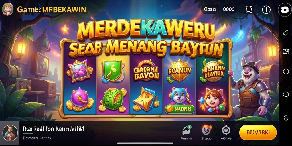 Tangkap momen seru saat bermain game Slot MERDEKAWIN.