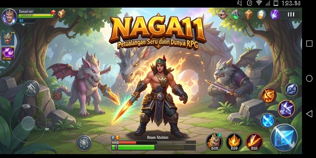 Tampilan menarik dari gameplay RPG NAGA11 yang penuh petualangan.