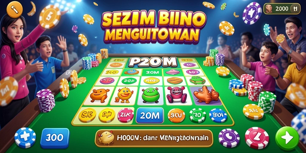 Tampilan screenshot P200M menampilkan keseruan permainan Bingo.