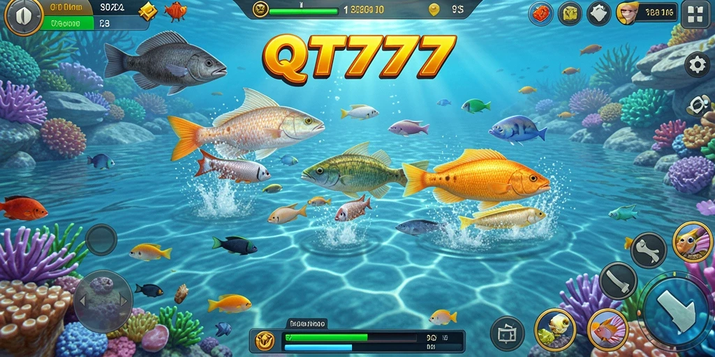 Tangkapan layar QT777 menampilkan aksi seru dalam permainan Tembak Ikan.