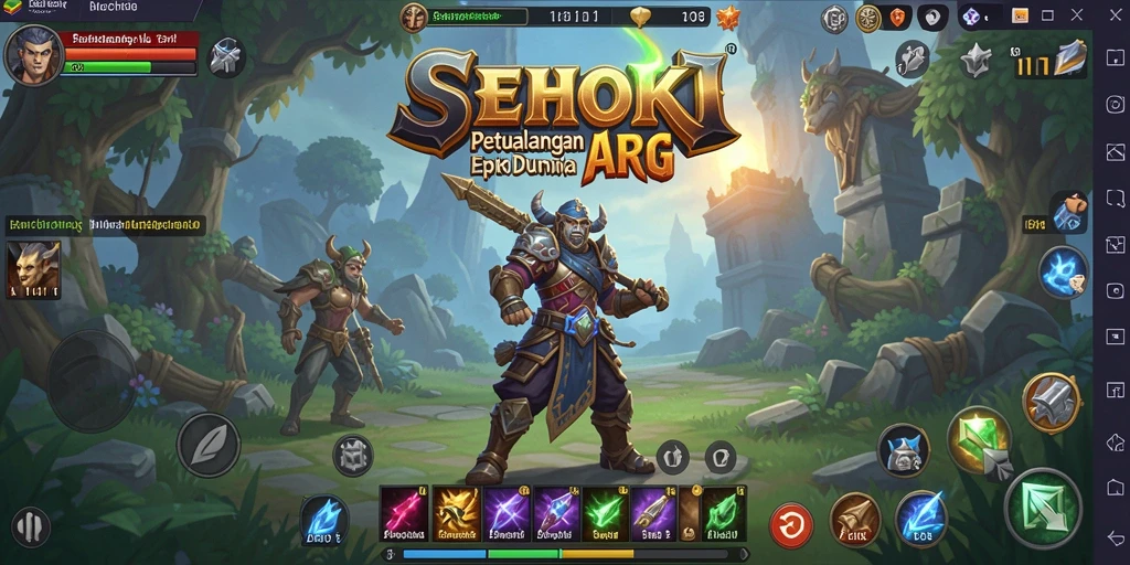 Tampilan gameplay SEHOKI yang penuh aksi dan petualangan.