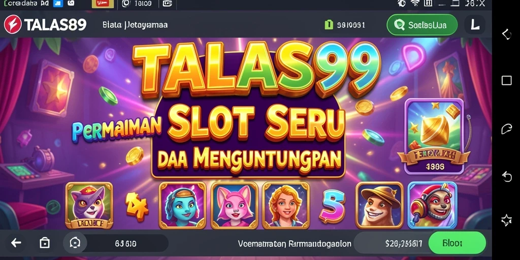 Screenshoot gameplay TALAS89 yang menampilkan momen seru saat bermain slot.